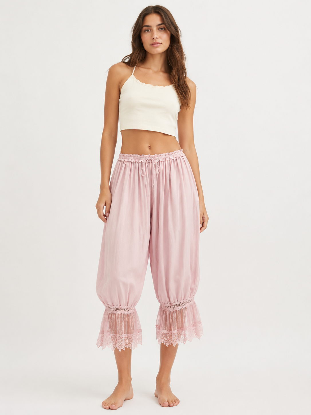 Sora Lightweight Patchwork Capri Pants