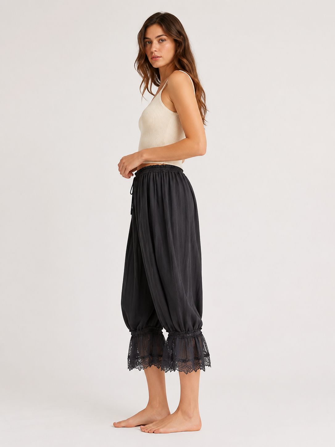 Sora Lightweight Patchwork Capri Pants