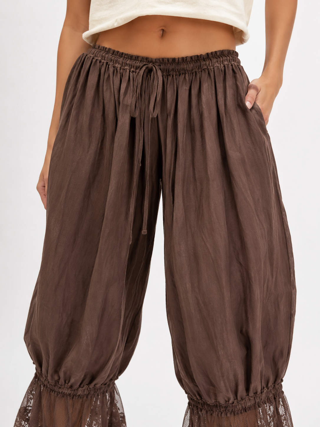 Sora Lightweight Patchwork Capri Pants