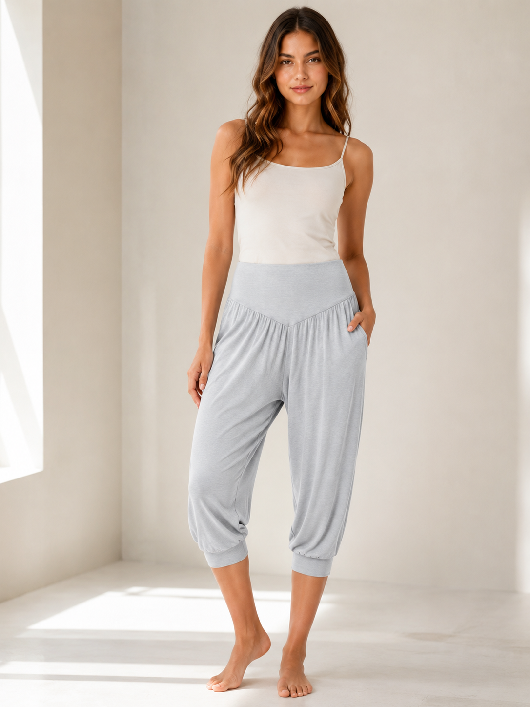 Noa Modal Harem Capri Pants